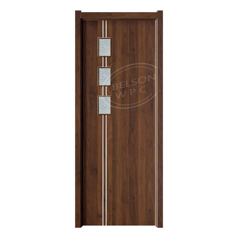 Belson WPC BES-095B pieza pequeña de vidrio con puerta de baño de WPC de vidrio de 2 líneas